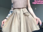 Little babe's dirty panties will make you smell her pussy and make your cock very hard for me 4/16