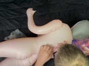 EDEN PLEASURE PRODUCTS - Sweet Jasmine Blowup (Inflatable) Sex Doll opening box 13/16