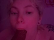 Sucking big black cock 2/16