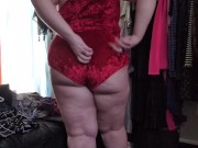 (uncommented)trying on random clothes and teasing the camera both with and without wearing my packer 10/16