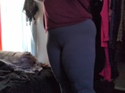 (uncommented)trying on random clothes and teasing the camera both with and without wearing my packer 15/16