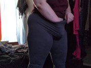 (uncommented)trying on random clothes and teasing the camera both with and without wearing my packer 16/16