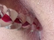 Preparing to get penetrate by using my glass toy 1/16