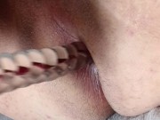 Preparing to get penetrate by using my glass toy 12/16