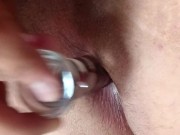 Preparing to get penetrate by using my glass toy 13/16