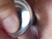 Preparing to get penetrate by using my glass toy 2/16