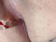 Preparing to get penetrate by using my glass toy