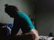 La novia de mi padre si que sabe ordeñarme y montarme 13/16