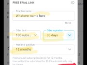 How to create a free trial link for fellow content creators. #OnlyFans #ShoutoutForShoutout #SFS #S4 10/16