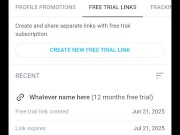 How to create a free trial link for fellow content creators. #OnlyFans #ShoutoutForShoutout #SFS #S4 12/16