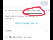 How to create a free trial link for fellow content creators. #OnlyFans #ShoutoutForShoutout #SFS #S4 7/16