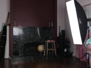 Curvy Content Creator Bea York Cleans Up After Photoshoot with Tits Out 14/16