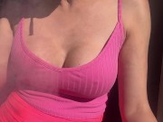 Italian Big Tits Artemisia Love Hot Solo Smoking Session and boobs bouncing OF@ArtemisiaLove101 7/16