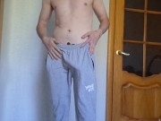 Chav lad jerking off his cock 1/16