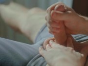 Best solo handjob youve seen! Nice cock * Cumshot 9/16