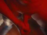 Handjob and big cumshot on the floor in RED Room !! 13/16