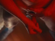 Handjob and big cumshot on the floor in RED Room !! 15/16