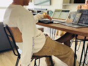 cute gf sucks my dick while I try to work part 1 / soft porn 5/16