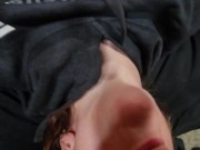 He leaves a huge creampie in cheating wifes pussy 1/16