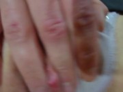 He leaves a huge creampie in cheating wifes pussy 7/16