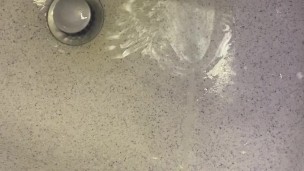 Jerking off and cum in plane