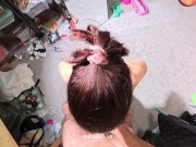 She was still dripping when I grabbed her hips again 😈 Full video on profile 12/16