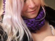 Flashing my tits at Burger King 10/16