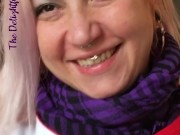 Flashing my tits at Burger King 16/16