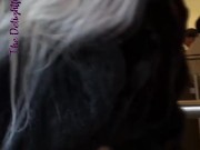 Flashing my tits at Burger King 4/16