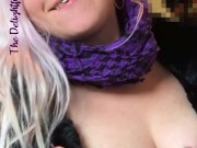 Flashing my tits at Burger King 7/16