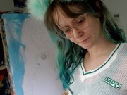 a very very naughty self portrait painting 3/16