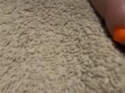 Amateur, homemade, BBW, Skittle toes, high heel cock stomp cum denial 1/16