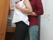 Horny office girl gets fucked by her coworker 1/16