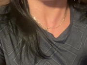 Beautiful MilfyCalla with hungry pussy pee in the toilet, pissing close up 12/16