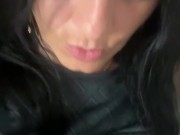 Beautiful MilfyCalla with hungry pussy pee in the toilet, pissing close up 3/16