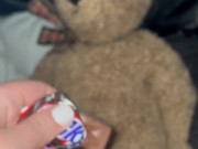 SNICKERS CHOCOLATE IN TEEN PINK PUSSY-KINKY PORN-FOOD FETISH-ARABIAN SNOWWHITE-BEST AMATEUR USA LA G 3/16