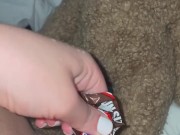 SNICKERS CHOCOLATE IN TEEN PINK PUSSY-KINKY PORN-FOOD FETISH-ARABIAN SNOWWHITE-BEST AMATEUR USA LA G 4/16