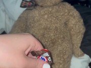 SNICKERS CHOCOLATE IN TEEN PINK PUSSY-KINKY PORN-FOOD FETISH-ARABIAN SNOWWHITE-BEST AMATEUR USA LA G 7/16