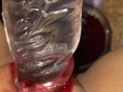 UR MOM'S RASPBERRY HOME JAM&MY TEEN PINK PUSSY&GLASS DILDO-AMATEUR-ARABIAN SNOWWHITE-LOS ANGELES G 10/16