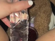 UR MOM'S RASPBERRY HOME JAM&MY TEEN PINK PUSSY&GLASS DILDO-AMATEUR-ARABIAN SNOWWHITE-LOS ANGELES G 8/16