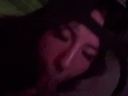 Sucking on his head until he cums in my mouth 2/16