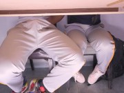 Hot College Students Touch in Secret 7/16