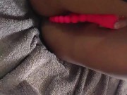 MY HORNY STEPSISTER'S LEGS WERE SHAKING AS HER NEW TOY MADE HER SQUIRT