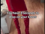 Femdom - Drop on your knees! 12/16