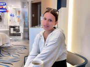 Meeting With Sexy Brunette Ended Sperm on Her Huge Boobs 6/16