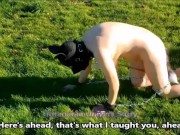 VOST engl - Animalisation 5 dans le jardin pour cette femelle inférieure nue. 8/16