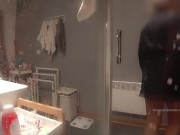 Mom came to his bathroom, he started jerking, she likes to watch. My pervert . 2/16