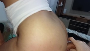 best anal jumping sideways in daddy's cock his thick cock broke my ass🍆🍑🤤😋💦🥛🍑💥🕳😵‍💫
