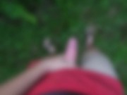 Peeing And Then Cumming In Orange Short Shorts Outside In My Garden 12/16