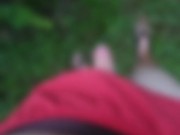 Peeing And Then Cumming In Orange Short Shorts Outside In My Garden 16/16